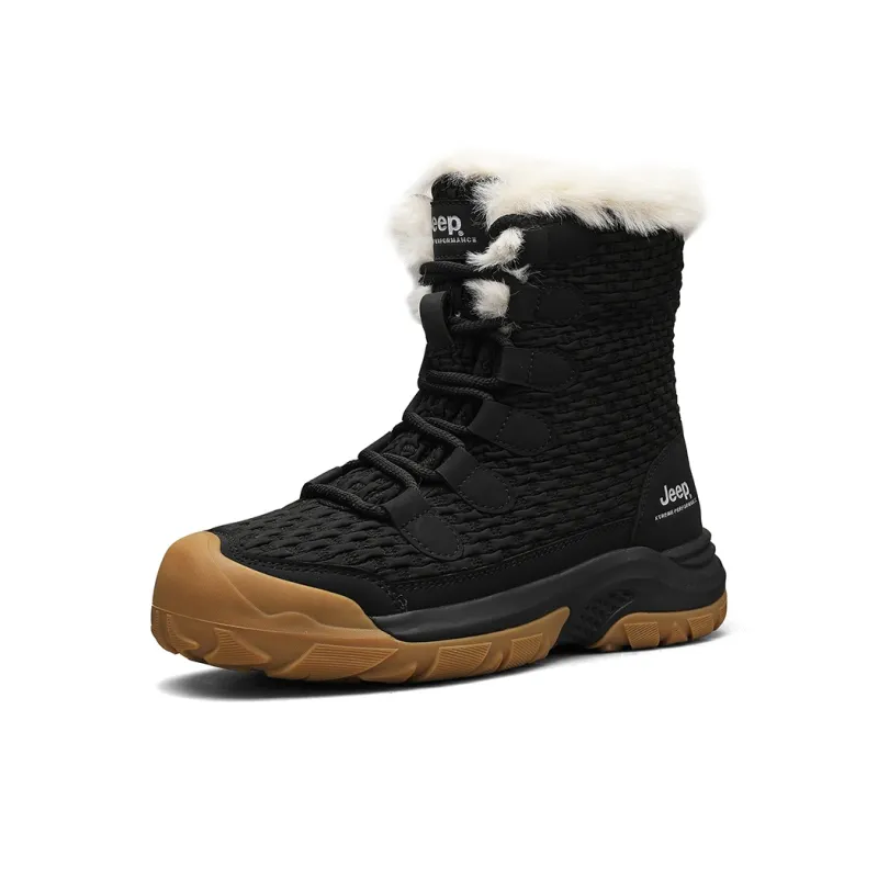 Jeep Warm Fleece-Lined Padded Shoes Short Mid-Calf Snow Boots Men's-11
