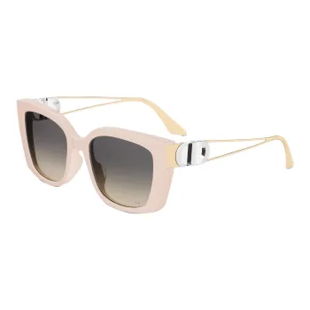 DIOR Acetate Metal Square Sunglasses Women's Pink