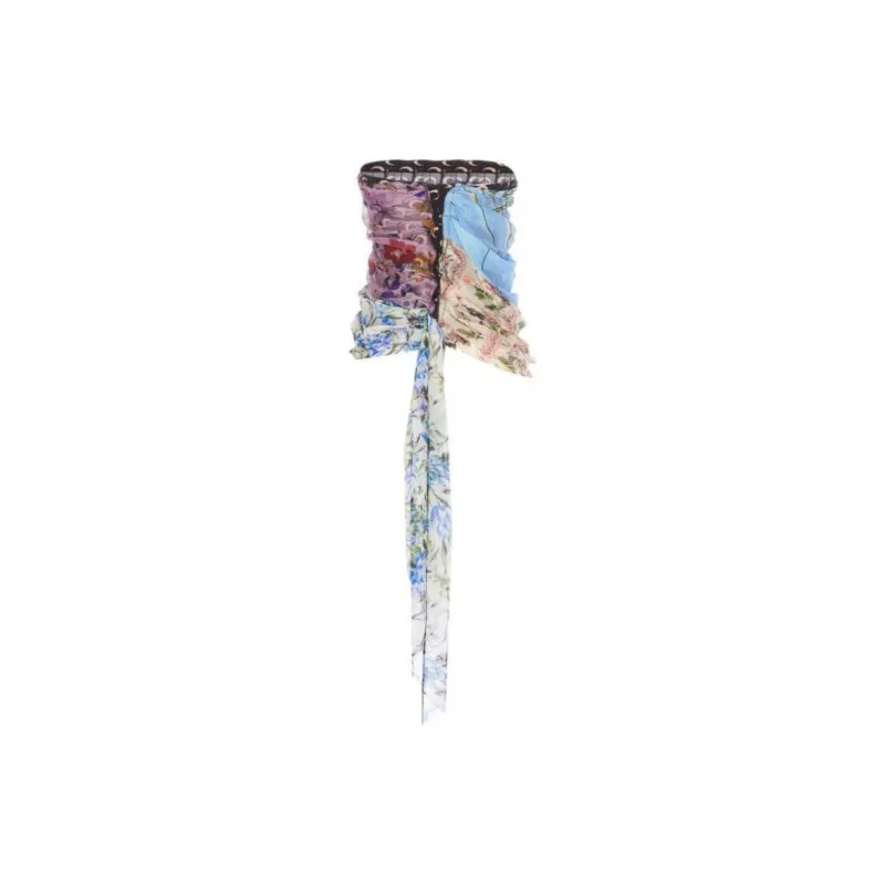 Marine Serre Floral Printed Pleated Skirt-1