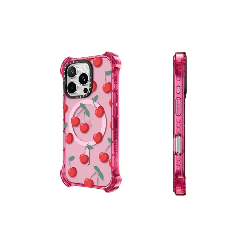 CASETIFY PC+TPU Material Large Cherry Phone Cases Compatibility With IPhone 16 Pro Max/16 Pro-2