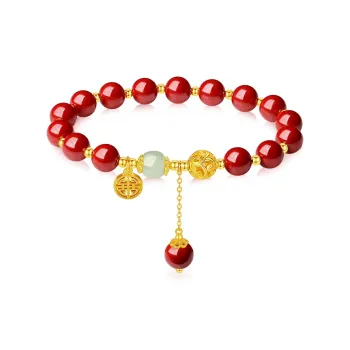 Emerald Dynasty Cinnabar Bracelets Women's