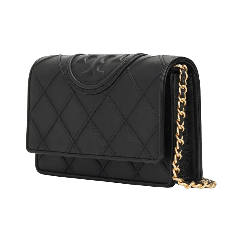 TORY BURCH Fleming Chain Wallet Black-1