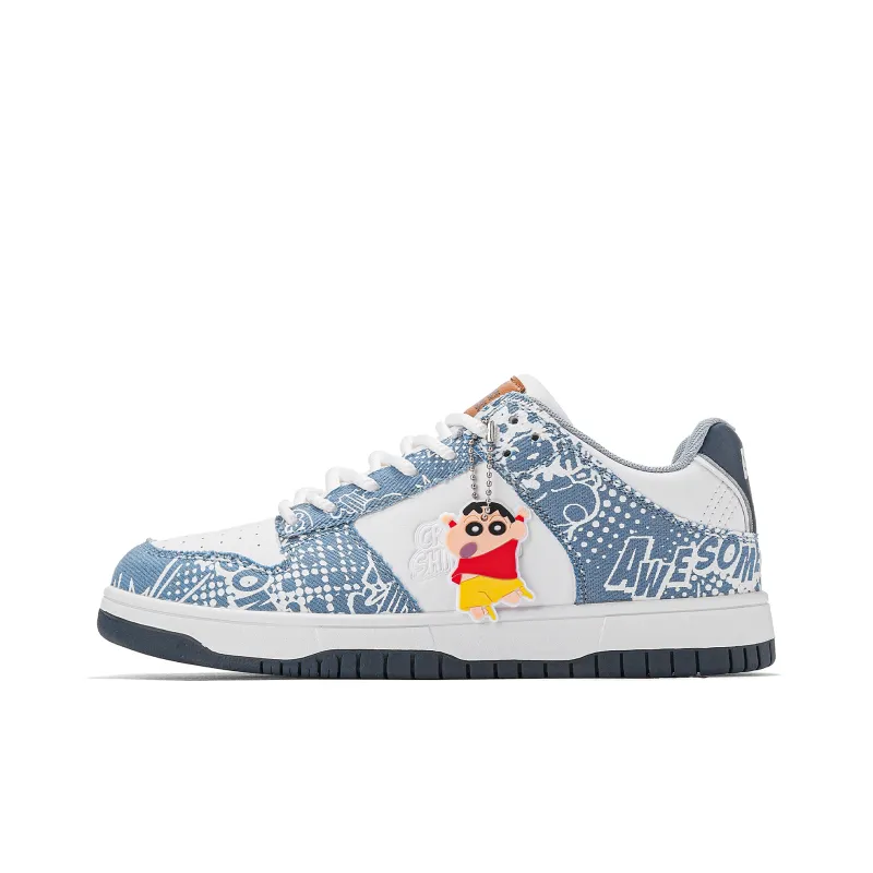 Crayon Shinchan Slip Resistant, Abrasion Resistant, Lightweight, Breathable Low Top Skateboard Shoes Unisex-6