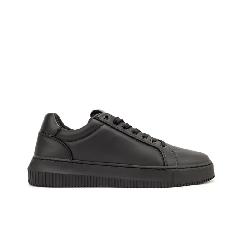 CKJ CALVIN KLEIN JEANS Low Top Skateboard Shoes Men's Space Black-1