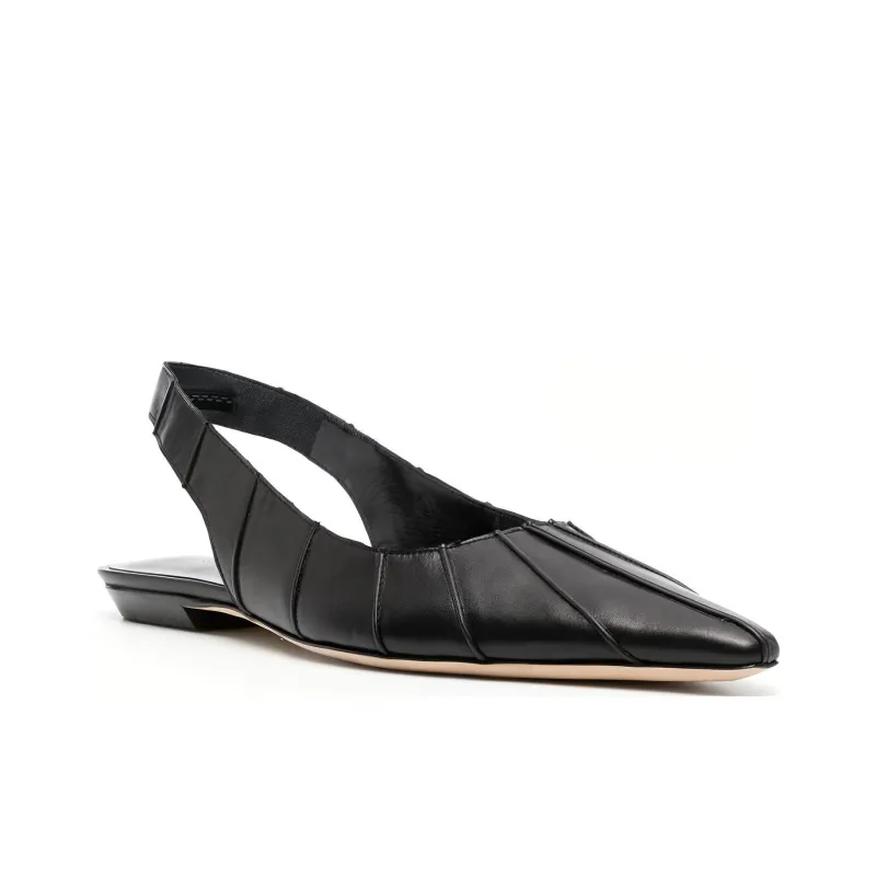 By Far Cyd Pointed-toe Slingback Ballerinas-2