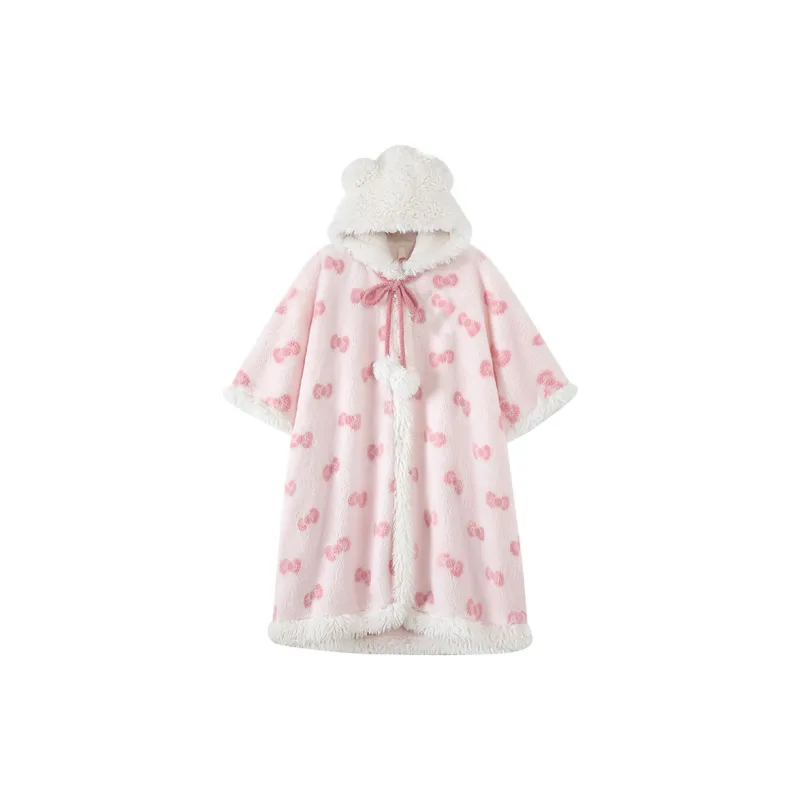 YUZHAOLIN Pajama Robe Women's Pink-0