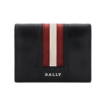 BALLY Cow Leather 3 in 1 Wallet, Card Holder, Card Holder Men's Black