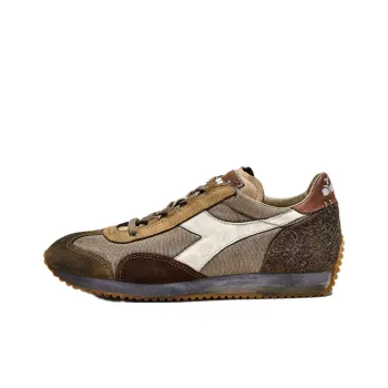 Diadora Anti Slip Wear Resistant Low Top Casual Shoes Women's Brown