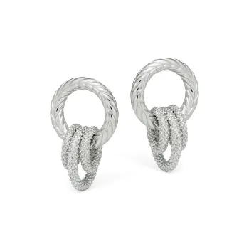 RSNY Gold Plated Copper Stud Earrings Women's