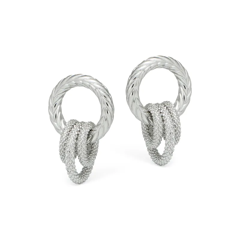 RSNY Gold Plated Copper Stud Earrings Women's-0