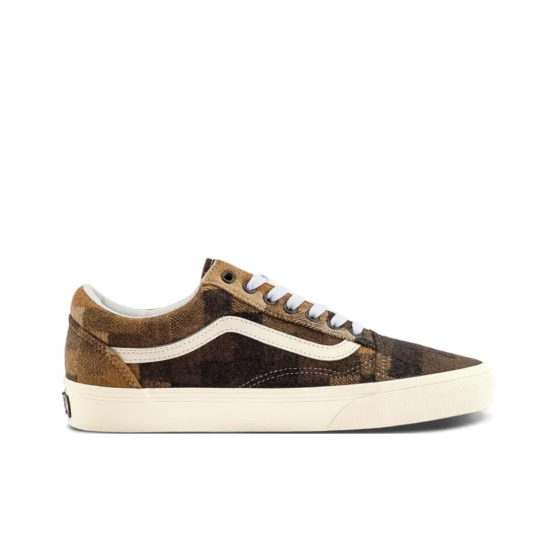 Vans Old Skool 'Checkerboard Sweater Brown'-1
