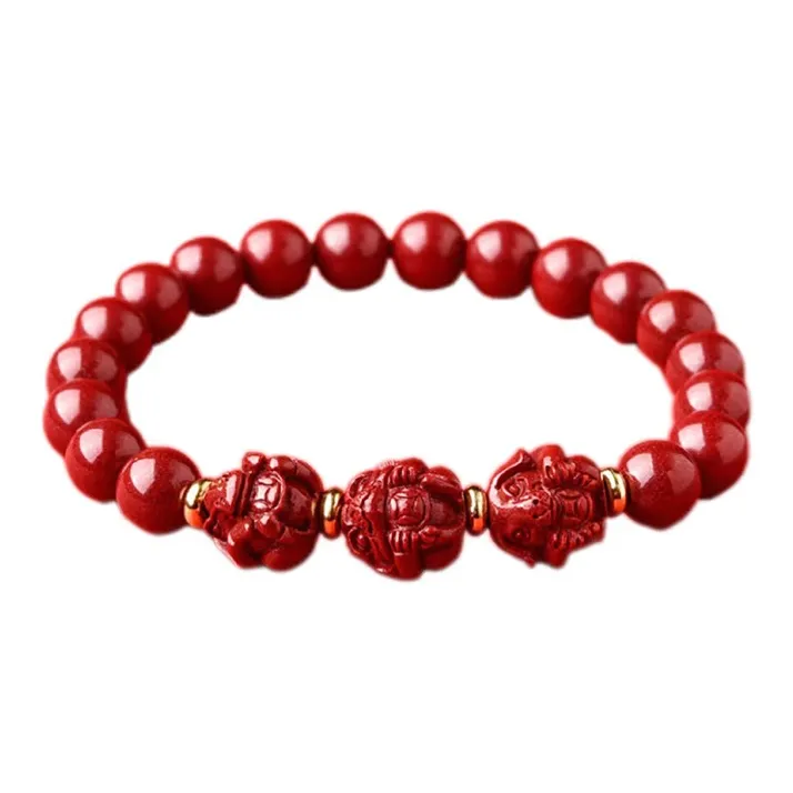 Bubble Scallops Reconstructed Cinnabar Bracelets Unisex-4