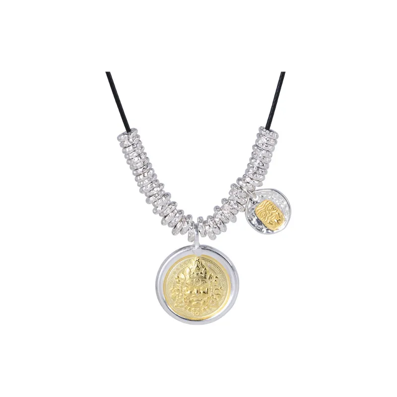 JINLUWANG 925 Sterling Silver Necklaces Unisex-0
