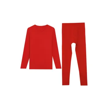 Red bean Men Thermal Sets