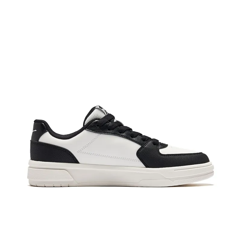 Erke Days And Wear-Resistant Slip-Resistant Low-Top Skateboard Shoes Men's Microcrystal White/Jet Black-1