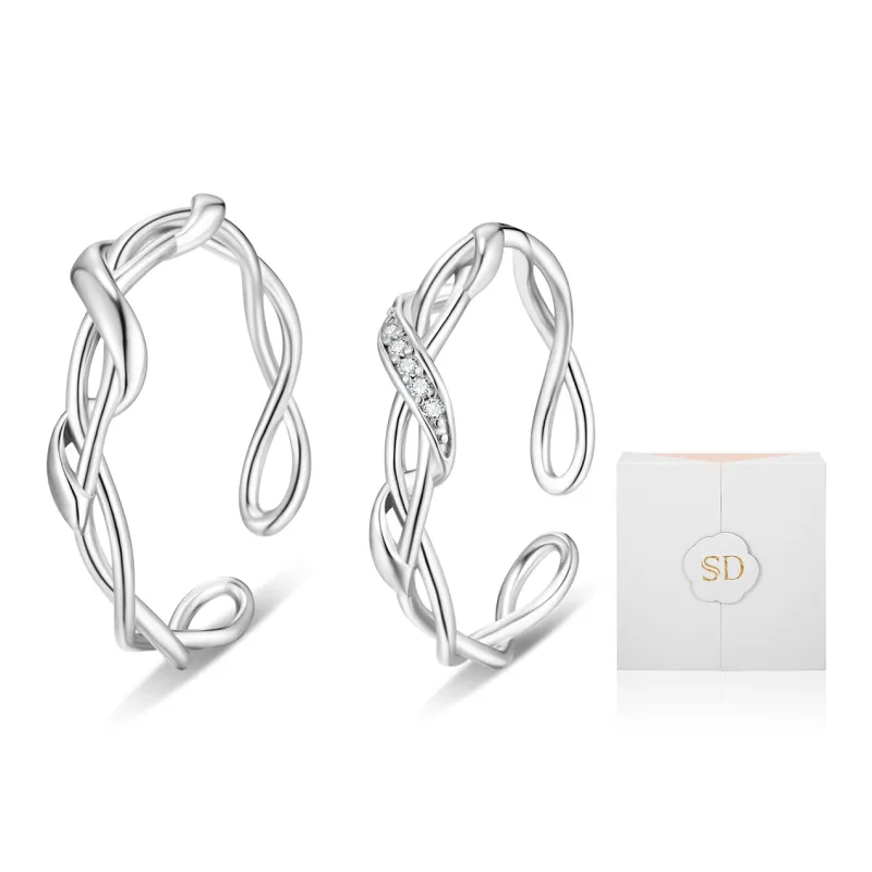 SOFTDORA 999 Fine Silver Rings Unisex-2