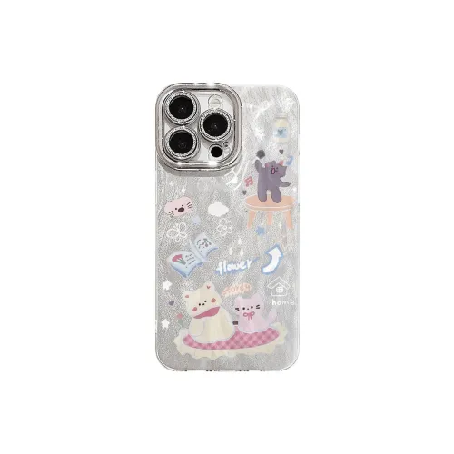 XIANGRIKE TPU Material Picnic Bear Phone Case Compatible With IPhone 15/14 Plus/13/12/11/15 Pro Max/XS/XR/XS Max/8 Plus