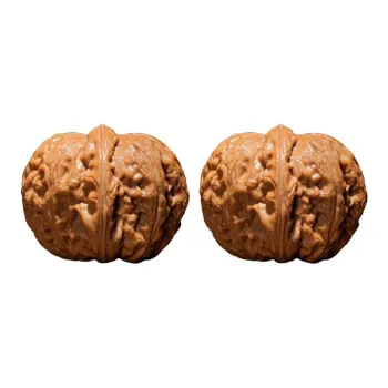 FANGYUANXIAOFU Walnut Fine Handicraft Dry Wipe Base Layer, Play With Hand Held Items, Stress Relieving Tool Unisex