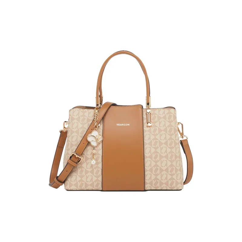 YEARCON Artificial Leather Tote Bag Shopping Bag Shoulder Bag Handbag Regular Women's Multicolor-5
