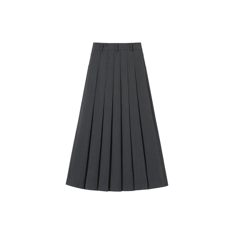Cypress House Casual Long Skirt Women's Dark Gray-1