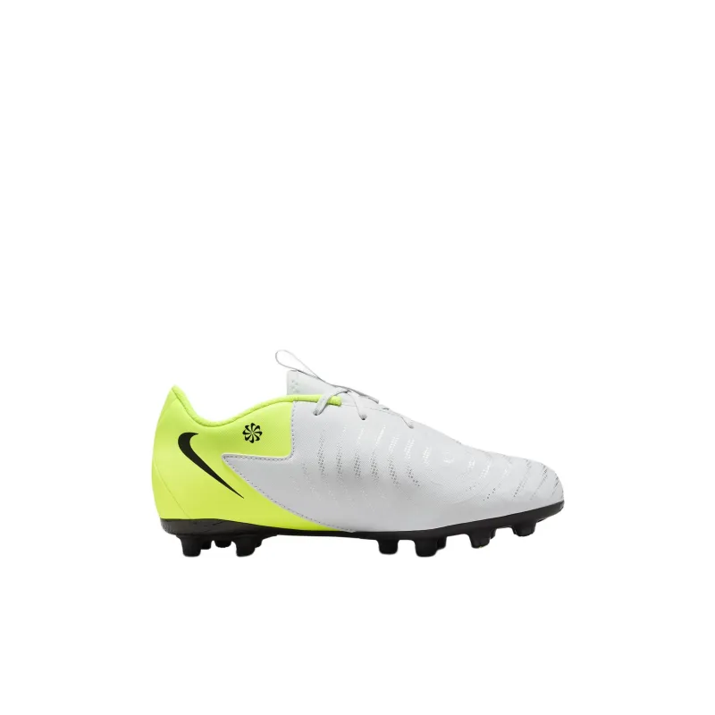 Nike Jr. Phantom GX 2 Academy Abrasion Resistant Shock Absorbers Low Top Kids' Soccer Shoes Silver Yellow Black Kids'-1