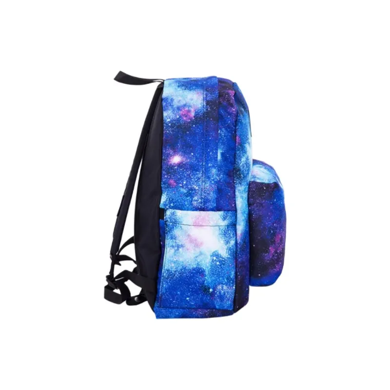 JanSport Polyester Backpack Students Backpack Medium Size Unisex Blue Starry Sky-2