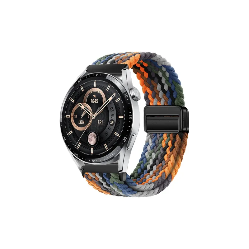 Watchbond Compatible With Huawei GT5 Huawei Compatibility Watch Band 18/20/22mm Nylon Material-6