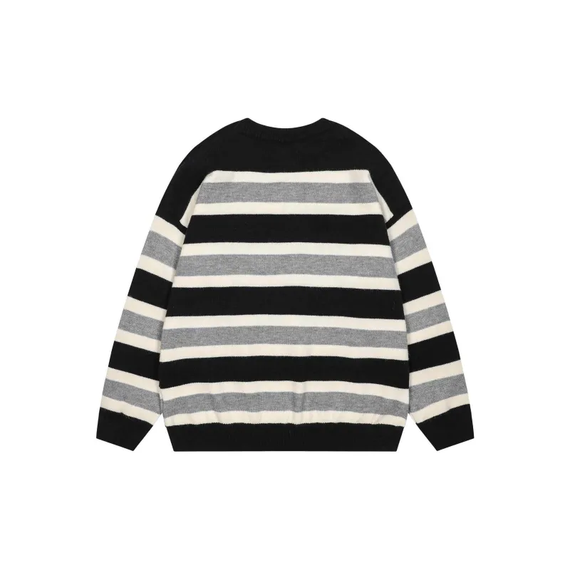 YINLEI Sweater Unisex Black Gray Color-1