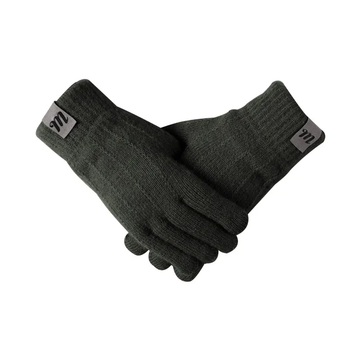 15 MINS Acrylic Knit Gloves Unisex Multiple Colors-8