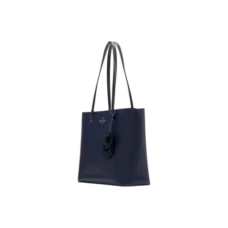 Kate Spade Cross-Patterned PVC Tote Bag Shopping Bag Shoulder Bag Handbag Large Size Women's Blue-1