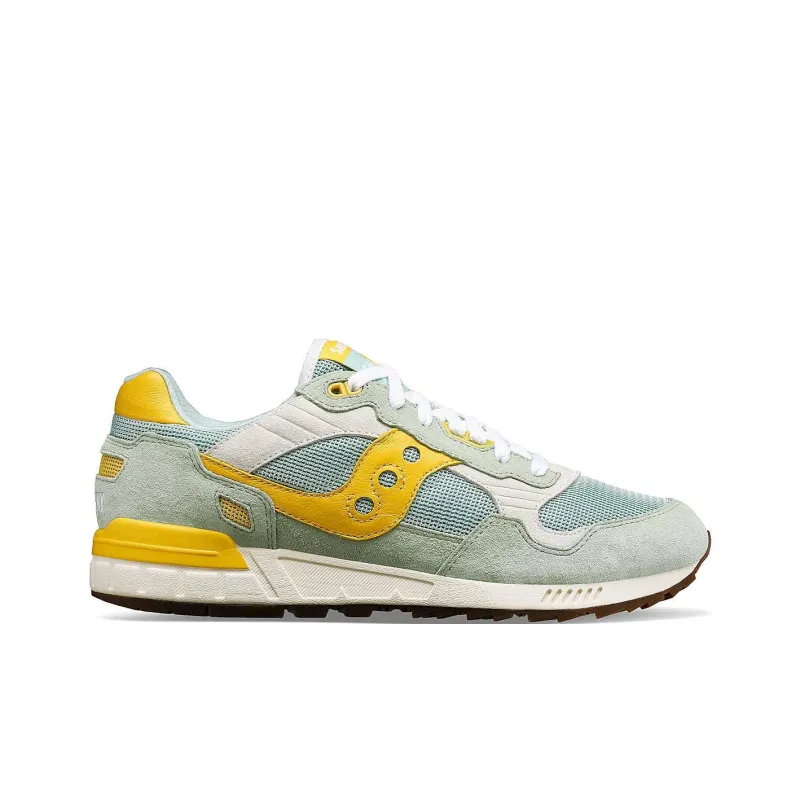 Saucony Shadow 5000 Anti Slip Wear Resistant Low Top Casual Running Shoes Unisex Light Green-1