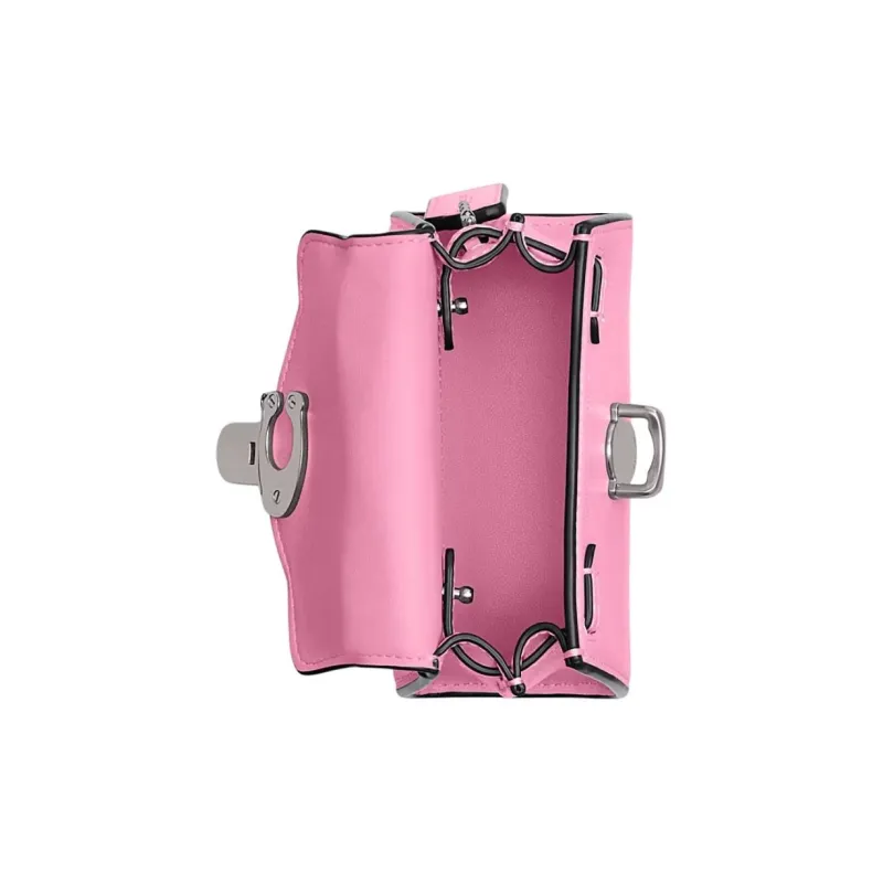 COACH Sammy Cow Leather Shoulder Bag, Crossbody Bag, Handbag Mini Women's Bright Pink-2