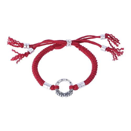 JINLUWANG Foot Silver 990 Bracelets Women's