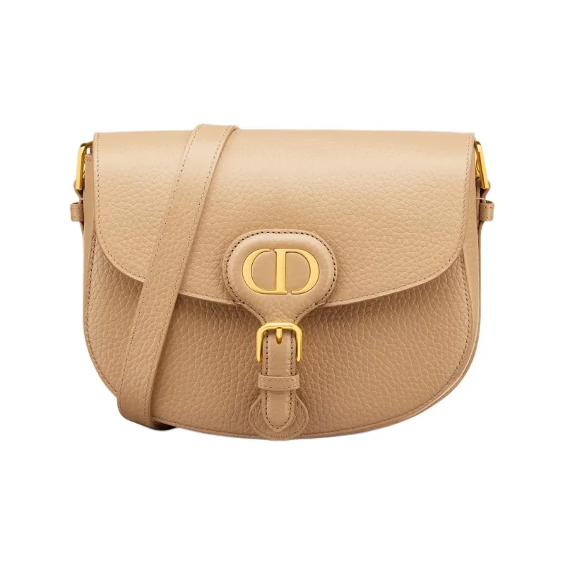 DIOR Bobby Grained Calfskin Crossbody Bag, Shoulder Bag Medium Size Women's Cookie-1