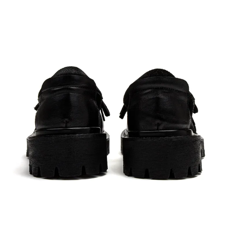 1997K Large Head Derby Leather Shoes Casual Shoes Men's Black-3