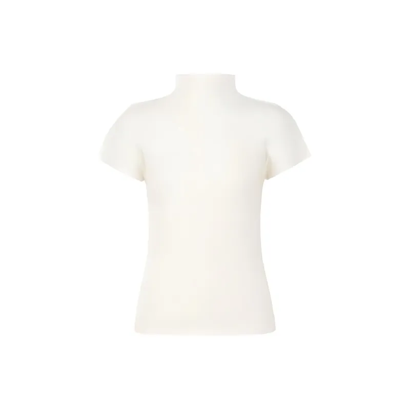 PLEATS PLEASE ISSEY MIYAKE SS22 T-Shirt Women's Beige-1