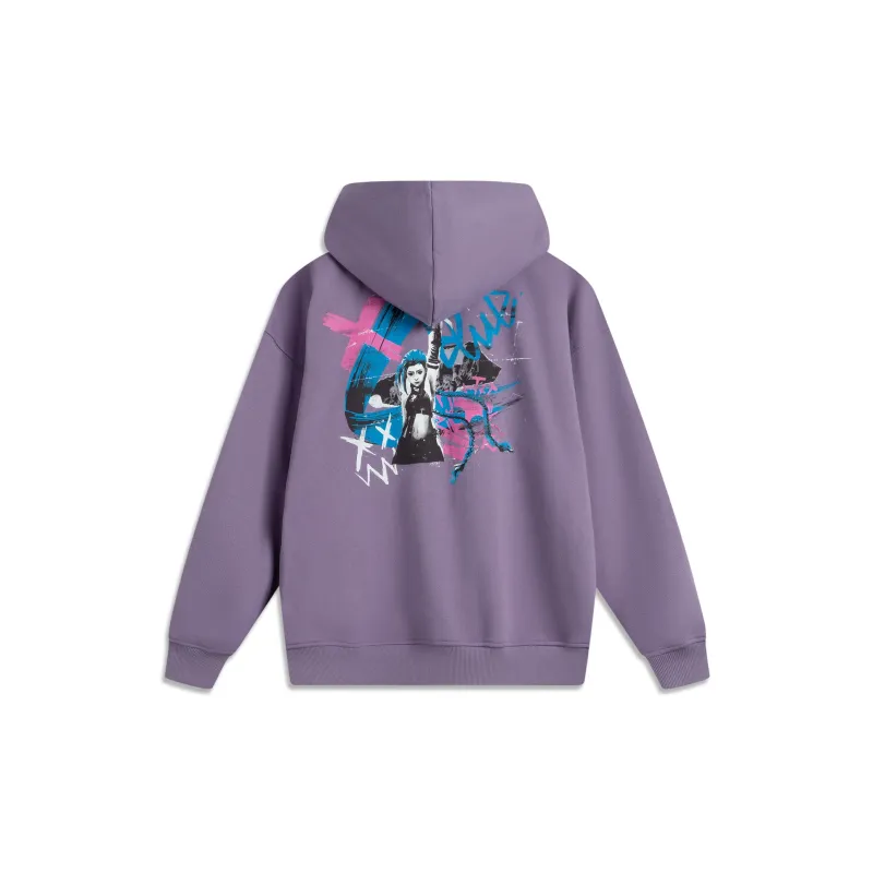 LiNing x LOL Sports Life Collection Sweatshirt Unisex Dark Crystal Purple-1
