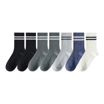 Caramella Mid Calf Socks Men's 7 Pack Mixed Color