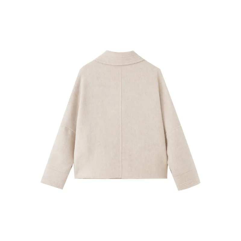 SHUIYUNJIAN Coats Women's Beige Apricot-1