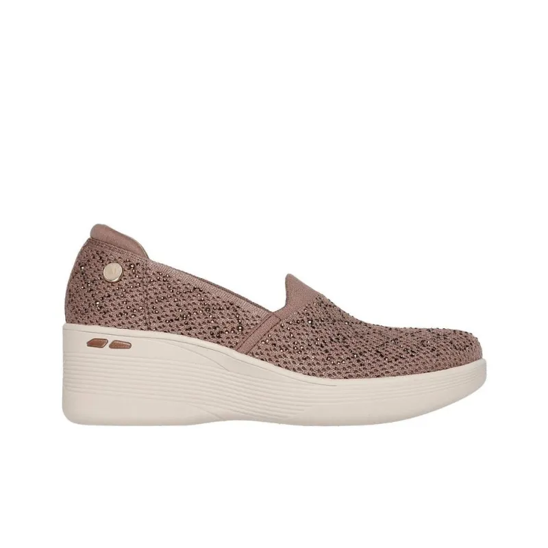 Martha Stewart x Skechers Pier Lite Anti-Slip Wear-Resistant Low-Top Casual Shoes Women's Mocha-1