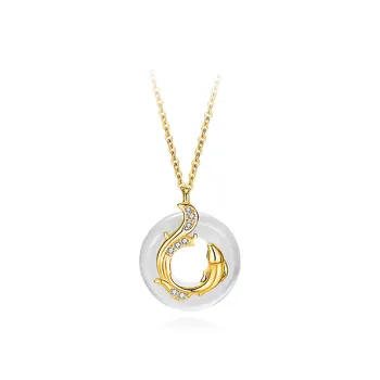 Chongqing Gold Store Chalcedony Necklaces Women's