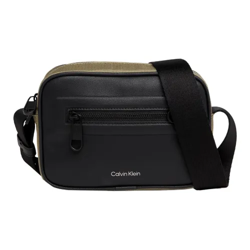 CALVIN KLEIN Recycled Polyester Shoulder Bag Crossbody Bag Men's Black & Shorts