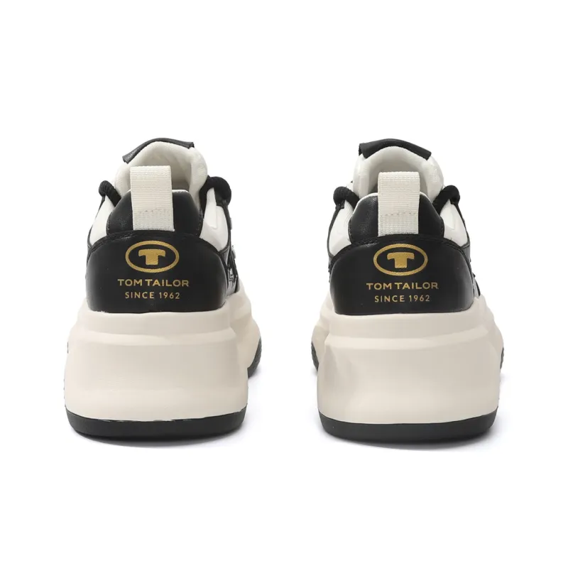 TOM TAILOR Cool Black & White Fashion Athletic Shoes Low Top Skateboard Shoes Women's-2