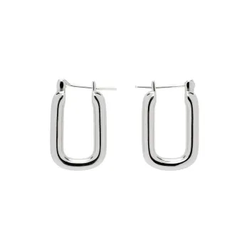 Laura Lombardi Brass Earrings Women's Silver