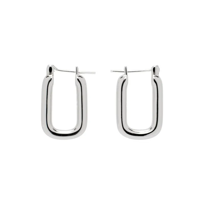 Laura Lombardi Brass Earrings Women's Silver-0