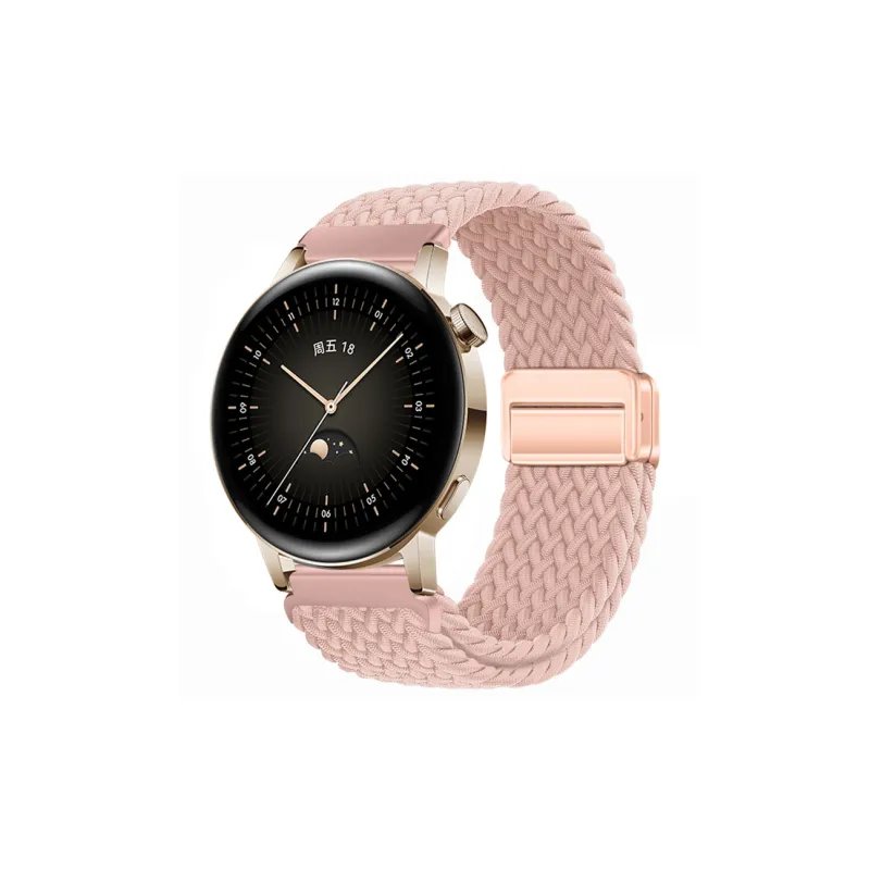 Watchbond Compatible With Huawei GT5 Huawei Compatibility Watch Band 18/20/22mm Nylon Material-16