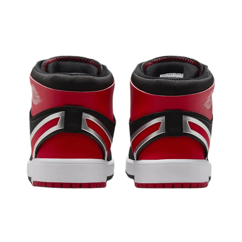 Jordan Air Jordan 1 Cushioning Support High Top Kids Lifestyle Shoes Black Red Teenagers-4