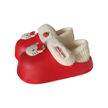 Thin Strips x Sanrio Cotton Slippers Women's, Red