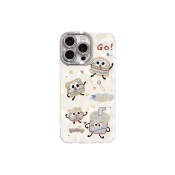 XIANGRIKE TPU Material Burger Man Phone Case Compatible With IPhone 15/14 Plus/13/12/11/15 Pro Max/XS/XR/XS Max/8 Plus