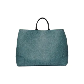 ZARA Polyester Tote Bag Shopping Bag Handbag Extra Large Women's Green